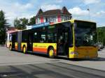 AAGL - Mercedes Citaro Gelenkbus Nr.93 BL 7343 bei der Haltestelle vor dem Bahnhof in Liestal am 02.08.2008