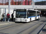 VBG-Mercedes Citaro Nr. 98 ist unterwegs auf der Linie 768 und hält an der Haltestelle Bahnhof Oerlikon Ost am 21.4.17. Neben diesem Wagen ist von den Citaro I Gelenkbussen nur noch der Bus mit der Nummer 81 im Einsatz bei der VBG, die weiteren Fahrzeuge wurden im November 2016 durch neue Citaros ersetzt.