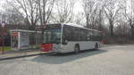 Hier ist der KA VK 725 der VBK auf der Buslinie 31 zum Waldstadt Zentrum unterwegs.