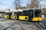 Im SEV der S-Bahn Berlin S42/S41, der Mercedes -Benz Citaro I (ex SSB) von Unity City & Event Bus in Berlin -Charlottenburg im Februar 2019.