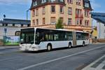 City Bus Mobil Mercedes Benz Citaro 1 G als SEV für die S6 am 18.04.20 in Bad Vilbel Bhf 