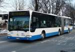 VBL - Mercedes Citaro Bus Nr.153 LU 15053 unterwegs auf der Linie 20 in Luzern am 15.02.2009