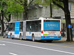 Mercedes Citaro 128, auf der Linie 23, f�hrt am 04.05.2010 durch die Pilatusstrasse Richtung Bahnhof Luzern.