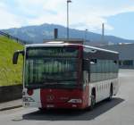 tpf - Mercedes Citrao Regio Bus der Transports publics fribourgeois  FR 300325 bei der Zufahrt zum Bus - Bahnhof von Bulle am 29.07.2007
 
