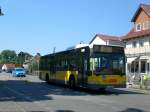 Mercedes-Benz O 530 I (Citaro) auf der Linie 107 nach Niederschnhausen Hermann-Hesse-Strae/Waldstrae an der Haltestelle Schildow Kirche.