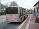 Ein Citaro von Hoffmann Reisen aus Sinsheim in Neckargemünd Bhf am 23.01.11