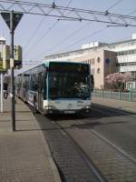 Ein RNV Citaro G in Heidelberg am Hbf am 25.03.11