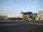 Der Busbahnhof von Potsdam.