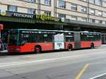 Mercedes Gelenk - Bus der VB Biel.. Bus Nr 149 Eingeteilt auf der Linie 7 bei der Haltestelle Bahnhof .. Foto vom 05.09.2006
