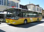 SBB Bahnersatz; Wegen einer Fahrleitungsstörung zwischen Delémont und Laufen wurden sämtliche Züge durch Postautos ersetzt; im Bild: Citaro von Laufen, Delémont, 11.07.2011.