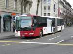 tpf - Mercedes Citaro Nr.594 FR 300439 unterwegs auf der Linie 1 in Fribourg am 01.03.2014