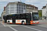 Mercedes Citaro 78 auf der Linie 3 fährt zur Haltestelle beim Bahnhof Solothurn. Die Aufnahme stammt vom 05.09.2015.