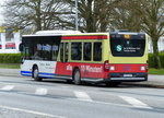 BVSG - mit einem MB Citaro, P-AV 529 ''Wir treffen uns alle 10min'' (620)- Busse in Teltow-Stadt im April 2016.