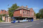 Stadtbus Gotha: Mercedes-Benz Citaro Facelift L (Wagennummer 123) des Omnibusbetriebes Wolfgang Steinbrück, aufgenommen im Mai 2016 am Zentralen Omnibusbahnhof in Gotha.