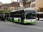 TransN - Mercedes Citaro Nr.322  NE 1112322 unterwegs auf der Linie 422 in den Strassen von Neuchâtel am 22.05.2016