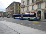 TPL-Mercedes Citaro Nr. 404 unterwegs auf der Linie 3 bei der Haltestelle Lugano, Palazzo Congressi am 26.7.16