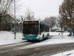 Stadtverkehr Maintal Mercedes Benz Citaro 1 Facelift am 10.12.17 im Schnee in Hochstadt