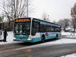 Stadtverkehr Maintal Mercedes Benz Citaro 1 Facelift am 10.12.17 im Schnee in Hochstadt