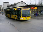 AutoBus AG Liestal - Mercedes Citaro Nr.73  BL 7007 bei den Bushaltestellen vor dem Bahnhof in Liestal am 23.12.2017