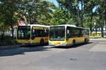 BVG Mercedes Benz Citaro 1 Facelift Wagen 2165 und 1624 am 14.07.18 in Berlin Ostbahnhof