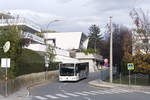 Mercedes-Benz O 530 II (Citaro Facelift) der Innsbrucker Verkehrsbetriebe als Linie H in der Tschiggfreystraße in Innsbruck.