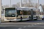 Citaro Facelift G Nr. 57 des AZZK am 30.12.19 bei der Ankunft an der Haltestelle Tiefenbrunnen Bahnhof.