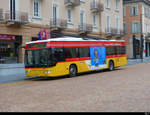 Postauto - Mercedes Citaro  TI 228015 in Bellinzona bei den Bushaltestellen beim Bahnhof am 12.02.2021