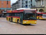 Postauto - Mercedes Citaro  TI 228019 in Bellinzona bei den Bushaltestellen beim Bahnhof am 12.02.2021