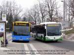 Autobus Sachsen 12/8337 bei Vorbeifahrt an CVAG 75 in der Hutholz-Endstelle