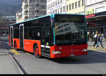 VB Biel - Mercedes Citaro Nr.183 unterwegs in der Stadt Biel am 19.03.2022