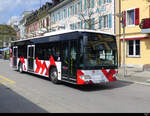 MOBIJU ( Postauto ) - Mercedes Citaro JU 61304 unterwegs in Delémont am 15.04.2022