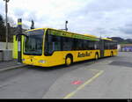 Auto Bus AG Liestal - Mercedes Citaro Nr.84  BL 7030 bei den Provisorischen Haltestellen beim Bhf.