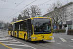 Mercedes Citaro 98, auf der Linie 81, fährt am 01.03.2023 zur Endstation am Aeschenplatz.