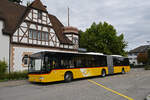 Mercedes Citaro der Post, auf der Linie 84, wartet am 01.09.2025 an der Haltestelle beim Bahnhof Rheinfelden.
