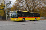 Mercedes Citaro 10 der BLT, auf der Linie 60, fährt am 01.11.2025 bei der Haltestelle Bottmingen ein.