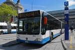 Mercedes Citaro 159, auf der Linie 12, wartet am 08.05.2026 an der Haltestelle beim Bahnhof Luzern. Dieser Mercedes ist der letzte Citaro Facelift der noch in Betrieb ist.