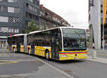Mercedes Citaro 135, auf der Linie 2, f�hrt am 09.10.2013 zur Haltestelle beim Bahnhof Thun.