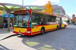 Hanauer Stra�enbahn Mercedes Benz Citaro 1 Facelift G Wagen 95 am 24.10.26 in Hanau Freiheitsplatz 