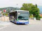 TPL - Mercedes Citaro Bus Nr.312 TI 142027 unterwegs auf der Linie 4 bei den Haltestellen beim Bahnhof von Lugano am 13.05.2009