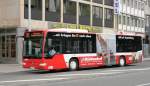 Bils 23 (WAF PA 241) mit Werbung für die Tischlerei Middendorf am HBF Münster mit der Linie 22.