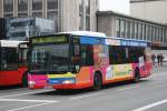 Wagen 2143(RE VS 2143) mit Werbung fr die Volksbank.
Aufgenommen am ZOB Pferdemarkt in Bottrop mit der Linie 260 nach Gelsenkircheb Buererstr.