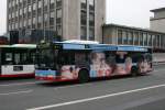 WAGEN 2141 (RE VS 2141) mit Werbung fr die Volksbank.
Aufgenommen am ZOB Pferdemarkt in Bottrop mit der Linie 263 nach Essen Boyerstr.