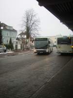 Ein SWEG Bus in Sinsheim Hbf am 17.02.10