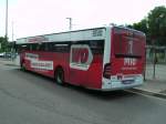 Hier ist ein Citaro Bus mit der neuen Wochenspiegel/Die Woch Werbung zu sehen.