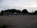 Ein sehr große Mercedes Benz Citaro Parade in Mannheim am 20.07.11 durch den Zaun geknispt 