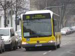 B-RG 8614 (Fa. Hartmann) als Schienenersatz-Bus nach Rummelsburg. 18.2.2012, Berlin