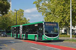 Mercedes Citaro 7049, auf der Linie 50, hat die Haltestelle am Kannenfeldplatz verlassen und fährt Richtung Bahnhof SBB.