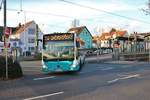 Stadtverkehr Maintal Mercedes Benz Citaro 2 Wagen 227 am 09.03.19 in Frankfurt am Main Enkheim