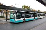 Stadtverkehr Maintal Mercedes Benz Citaro 2 Wagen 233 am 15.08.19 in Frankfurt Enkheim 
