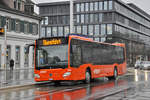Mercedes Citaro der RBS wartet als Dienstfahrt beim Bahnhof Solothurn.